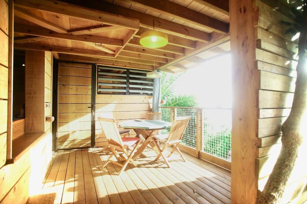 Bungalow Ecologique Avec Toilettes Seches Leu Kabanon Vue Mer Saint-Leu Esterno foto