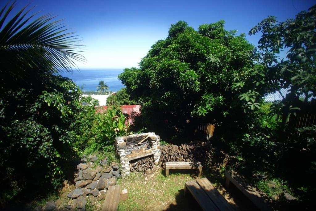 Bungalow Ecologique Avec Toilettes Seches Leu Kabanon Vue Mer Saint-Leu Esterno foto