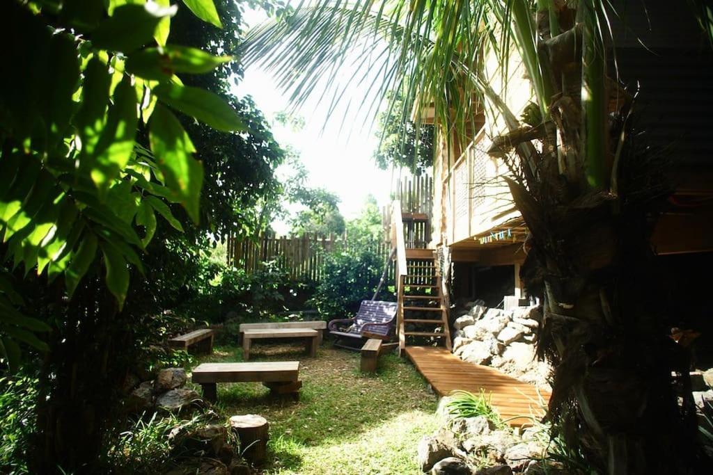 Bungalow Ecologique Avec Toilettes Seches Leu Kabanon Vue Mer Saint-Leu Esterno foto