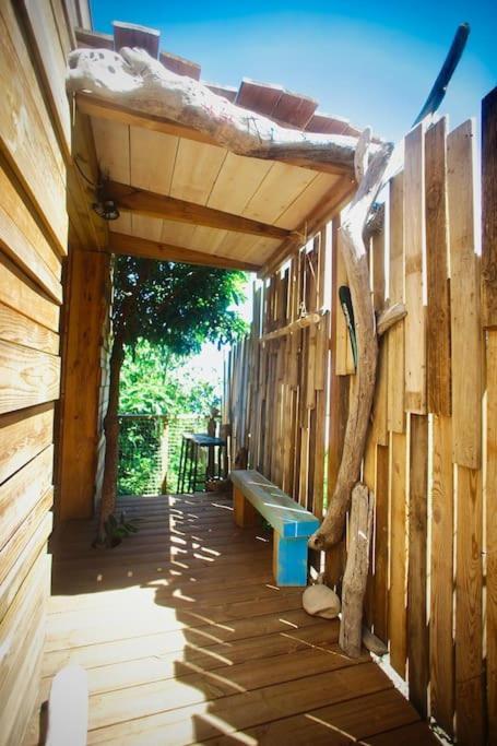 Bungalow Ecologique Avec Toilettes Seches Leu Kabanon Vue Mer Saint-Leu Esterno foto