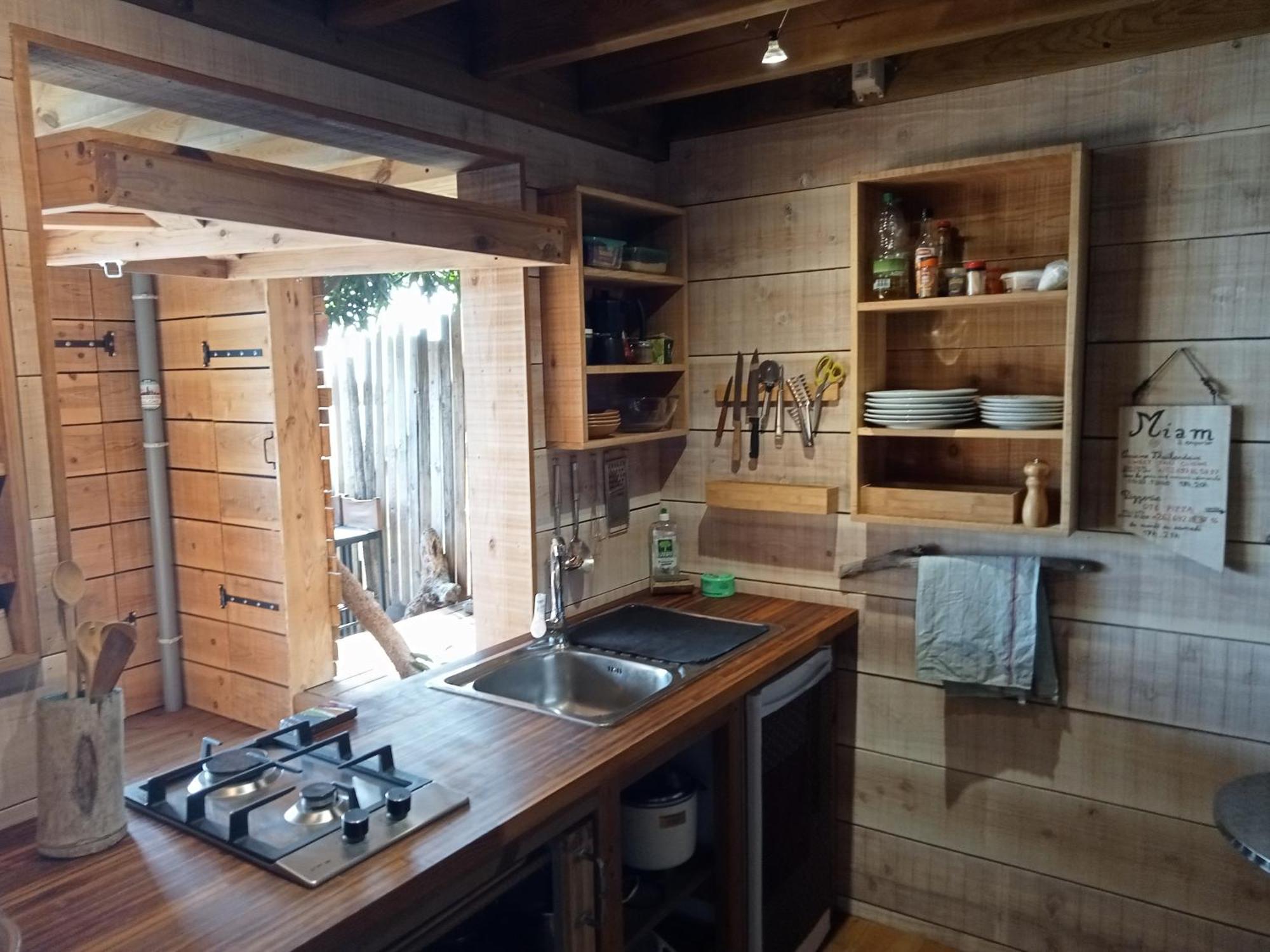 Bungalow Ecologique Avec Toilettes Seches Leu Kabanon Vue Mer Saint-Leu Esterno foto